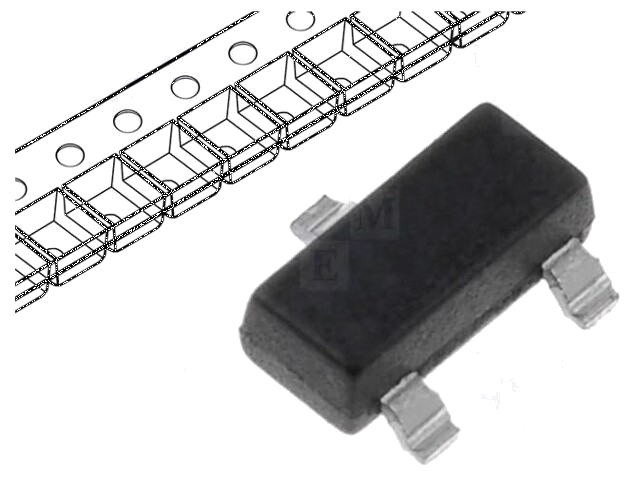 Sensor: Hall; unipolair; SOT23; 45÷205Gs; Uvoed: 3÷24VDC Sensor: Hall; unipolair; SOT23; 45÷205Gs; Uvoed: 3÷24VDC